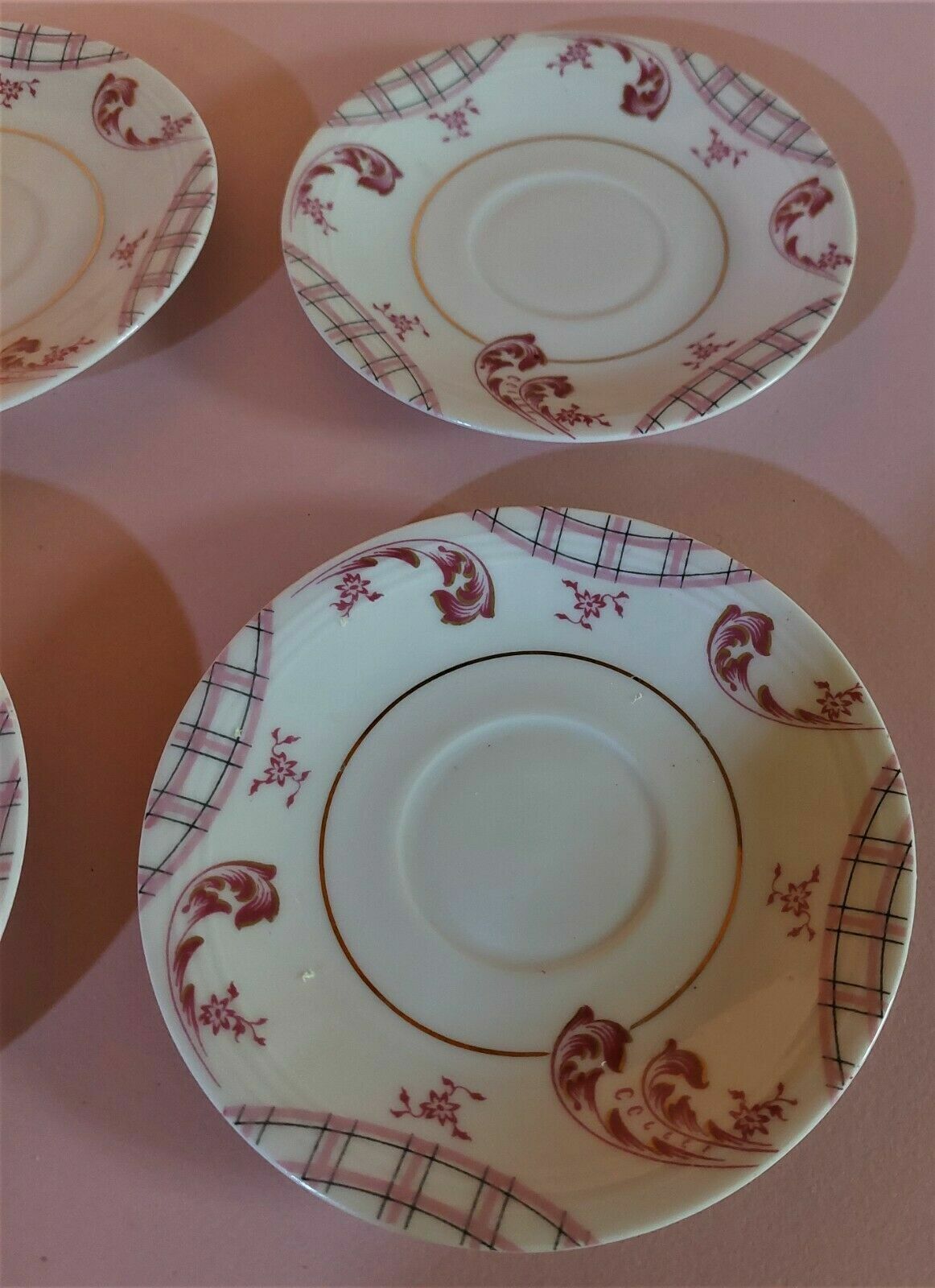 Limoges Mavaleix porcelain sub-cups and art deco granger