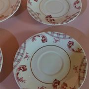 Limoges Mavaleix porcelain sub-cups and art deco granger