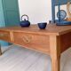 Late 19th century solid oak coffee table