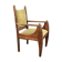 Dutch art deco curved chair, ca 1930s