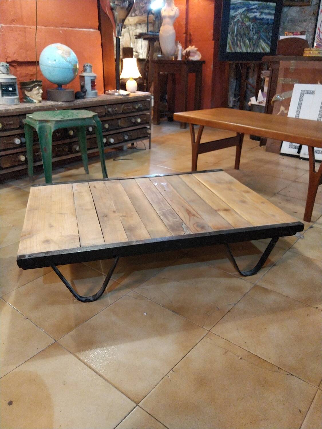Industrial coffee table