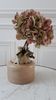 Vase pique-fleurs soliflore en grès fait-main années 70