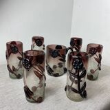 Murano glass glasses and carafe