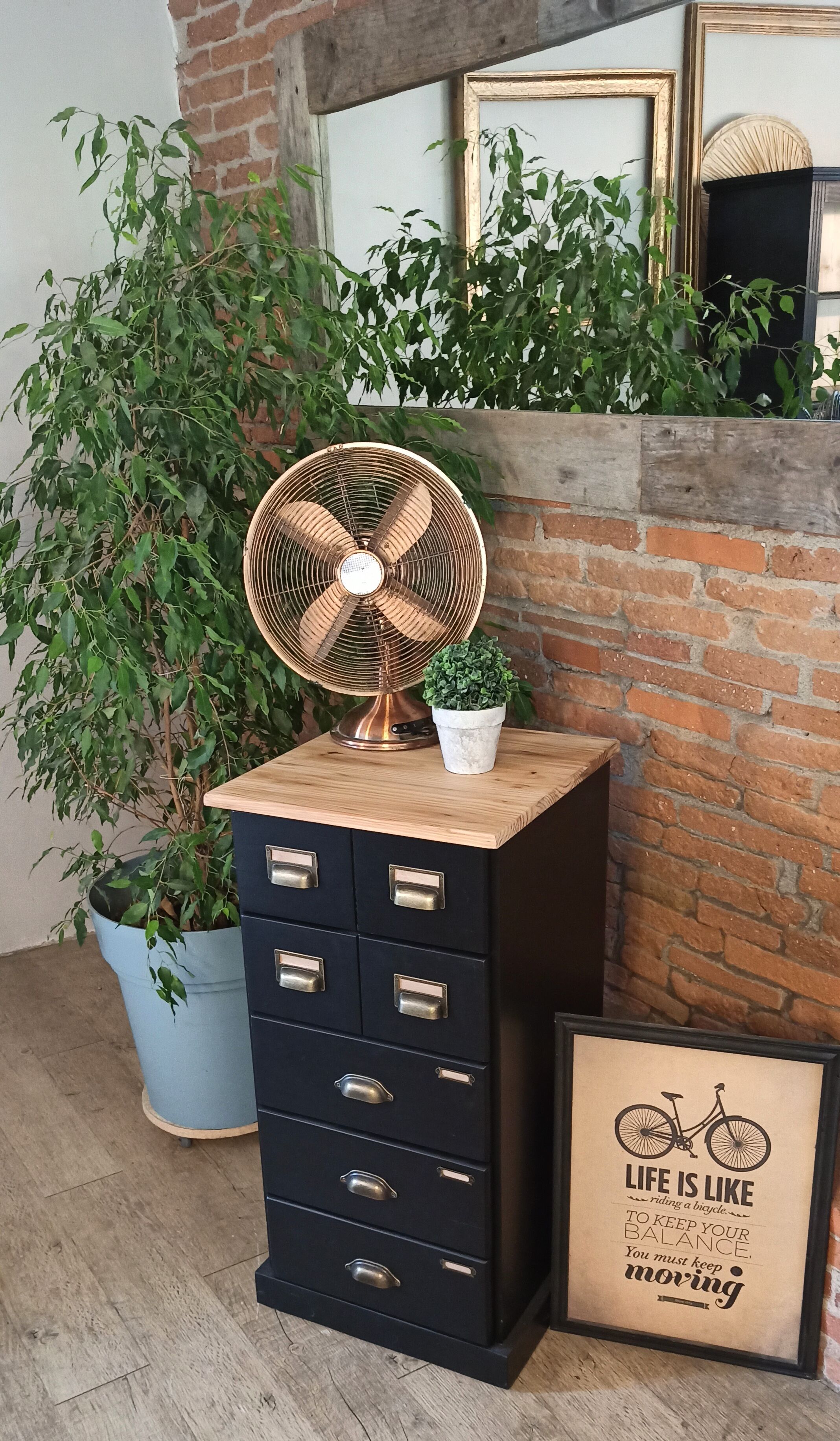 Black and wood ragpicker