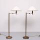 Pair of classic swing arm floor lamps from the 1980s, Germany
