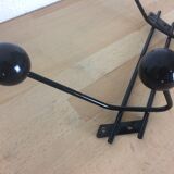 Double black metal peg, balls