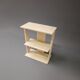 Vintage travertine book case, 1970s.