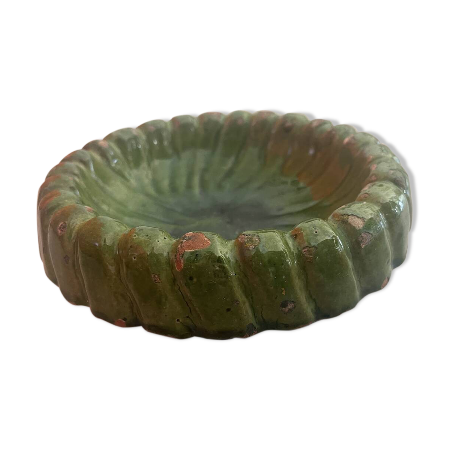 Glazed ceramic ashtray