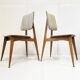 Suite de 6 chaises vintage 1950