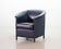 Wittmann Petrol Soft Leather Club Chair Model Aura  Designed by Paolo Piva