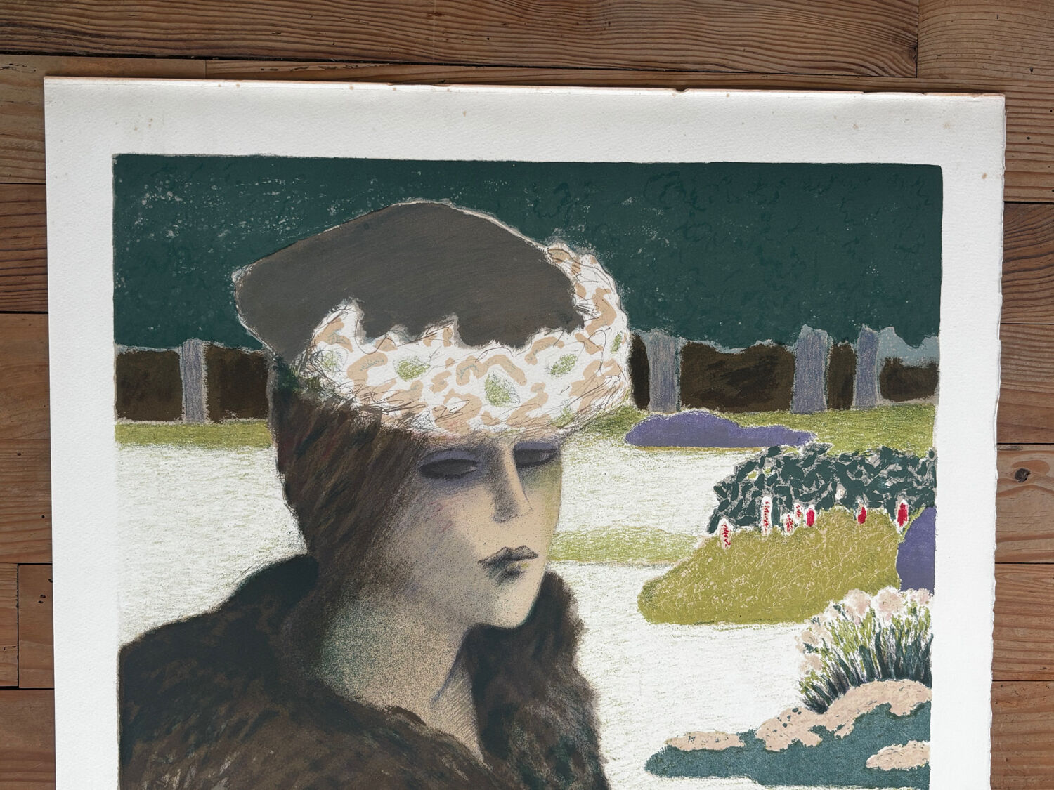 Original lithograph signed by Jean Pierre Cassigneul.