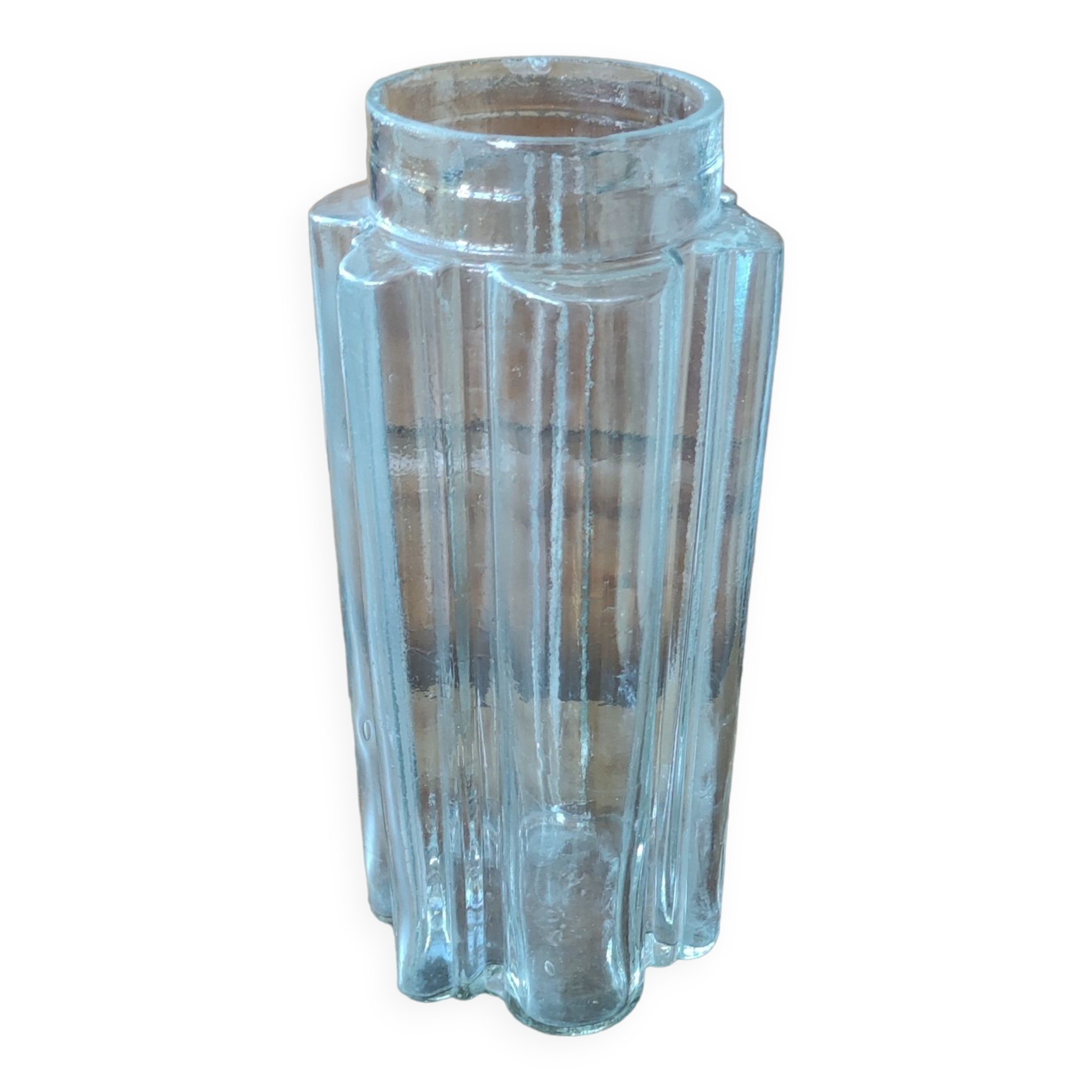 Large old blown glass jar