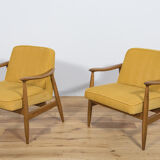 GFM-87 armchairs by Juliusz Kedziorek for Gościcińskie Furniture, 1960s, Set of 2