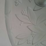 Art Deco opalescent glass bowl signed Espaivet