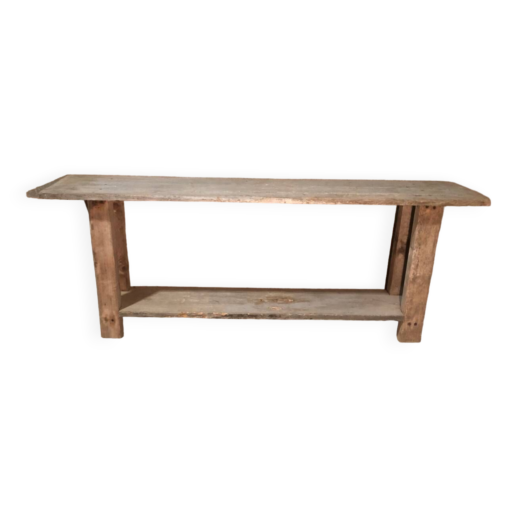 Old workbench with professional furniture