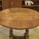 Table circulaire en chêne début 20ème