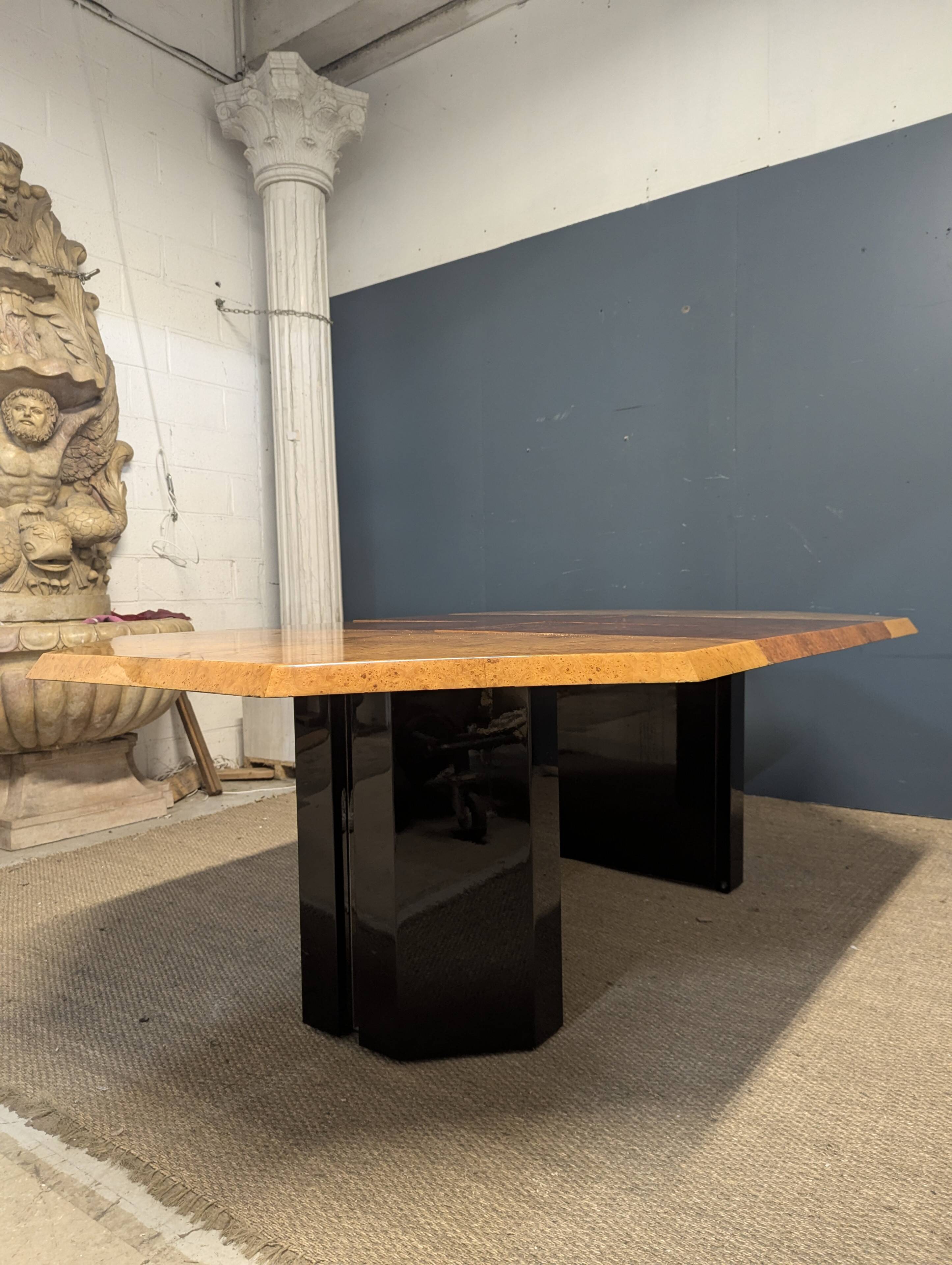 Elm burl table by Jean-Claude Mahey