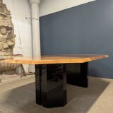 Elm burl table by Jean-Claude Mahey