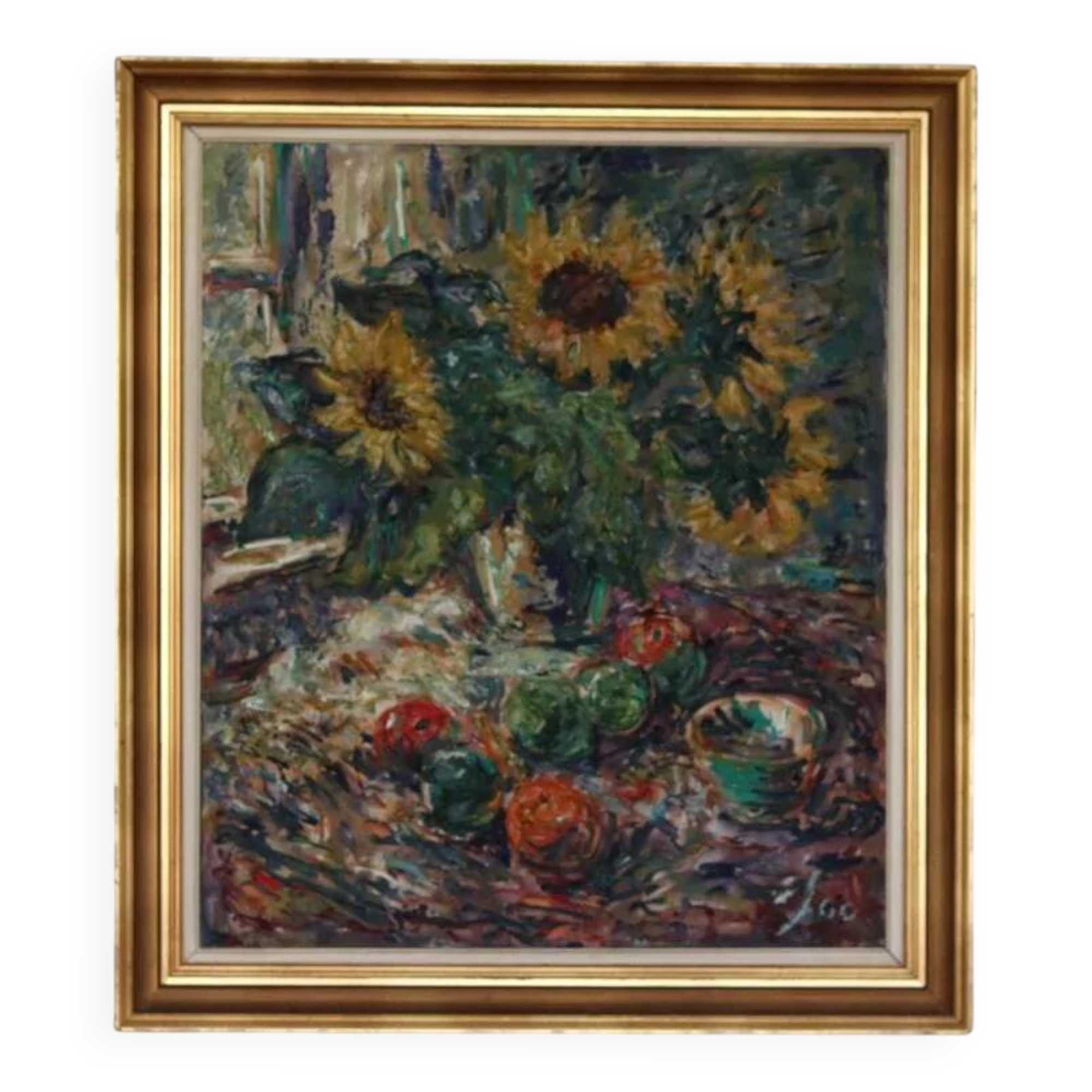 Still life with sunflowers by Gustaf Sjöö