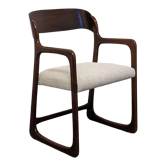 Baumann sleigh chair from the 60s/70s