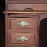 Franco american american desk in solid mahogany. circa 1900.