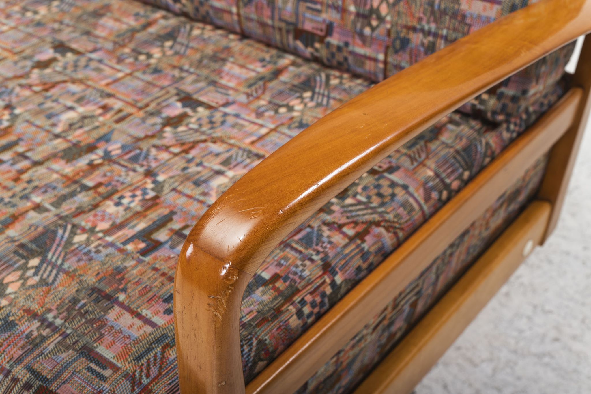 Antimott Easy Chairs & Daybed in Cherry by Walter Knoll / Wilhelm Knoll for Knoll Inc. / Knoll Inte
