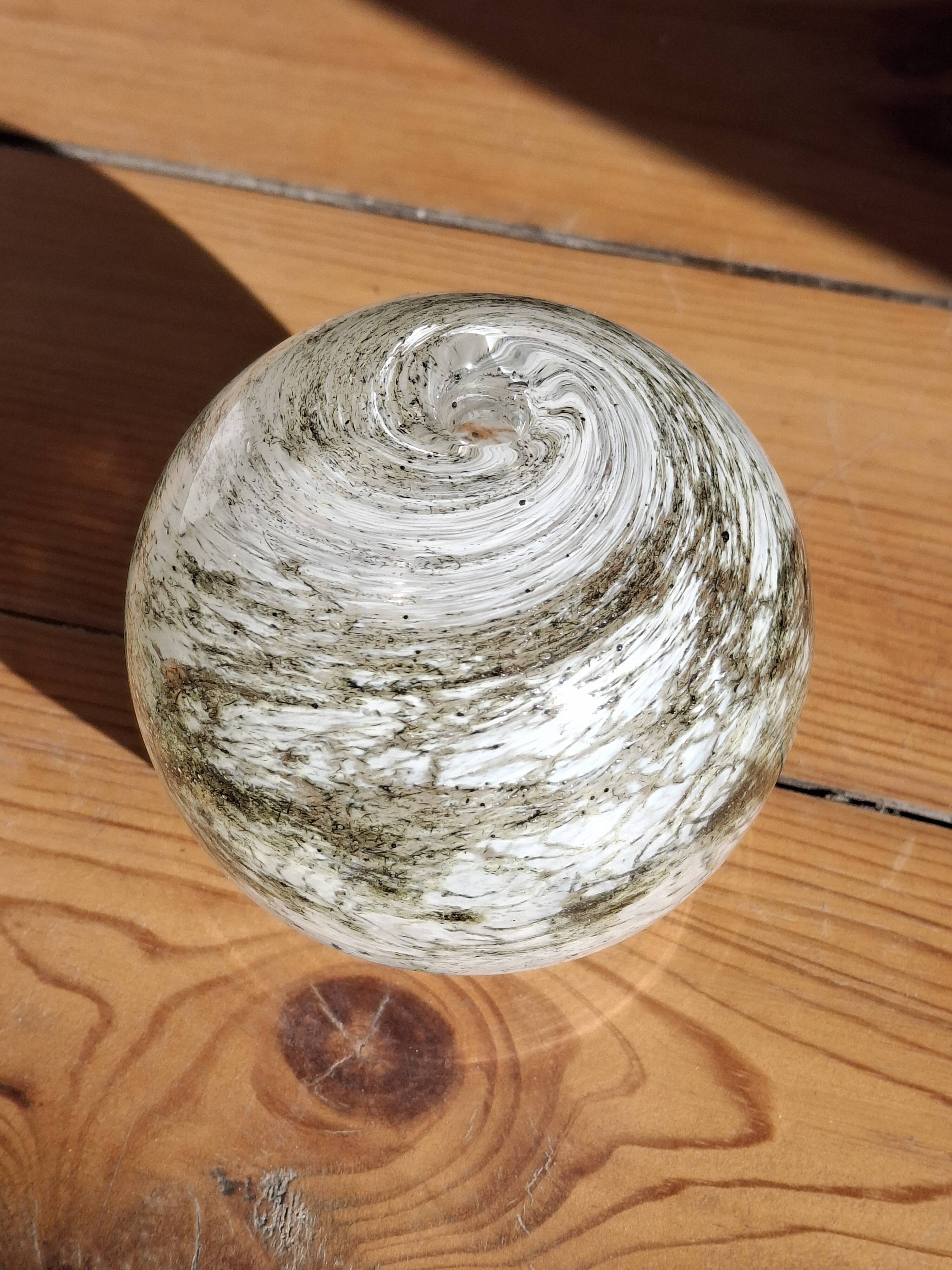 Yonel Faure signed blown glass soliflore vase