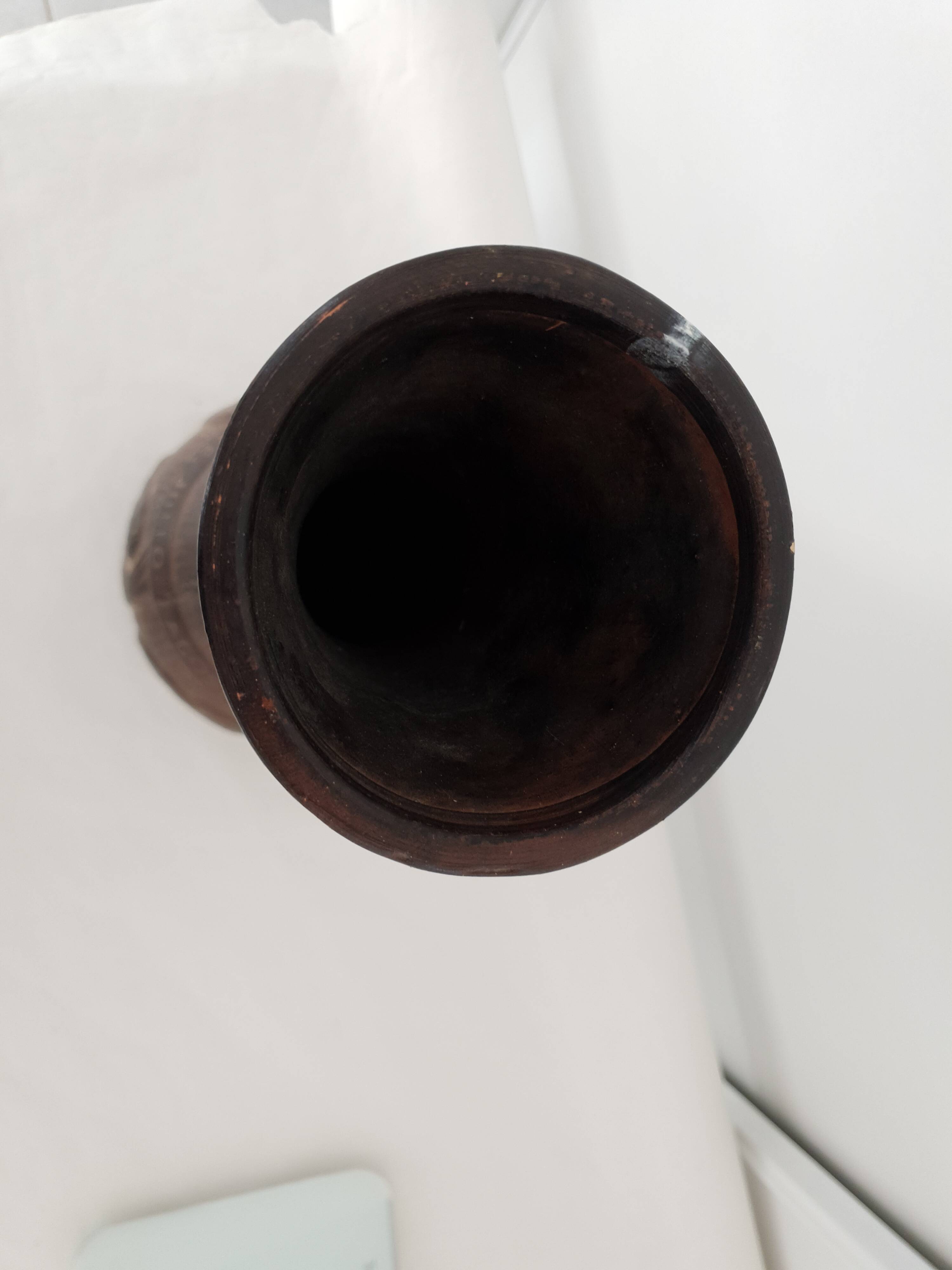 Large Medieval Style Terracotta Ceramic Vase - Height 53cm