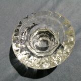 Old hexagonal glass candlestick
