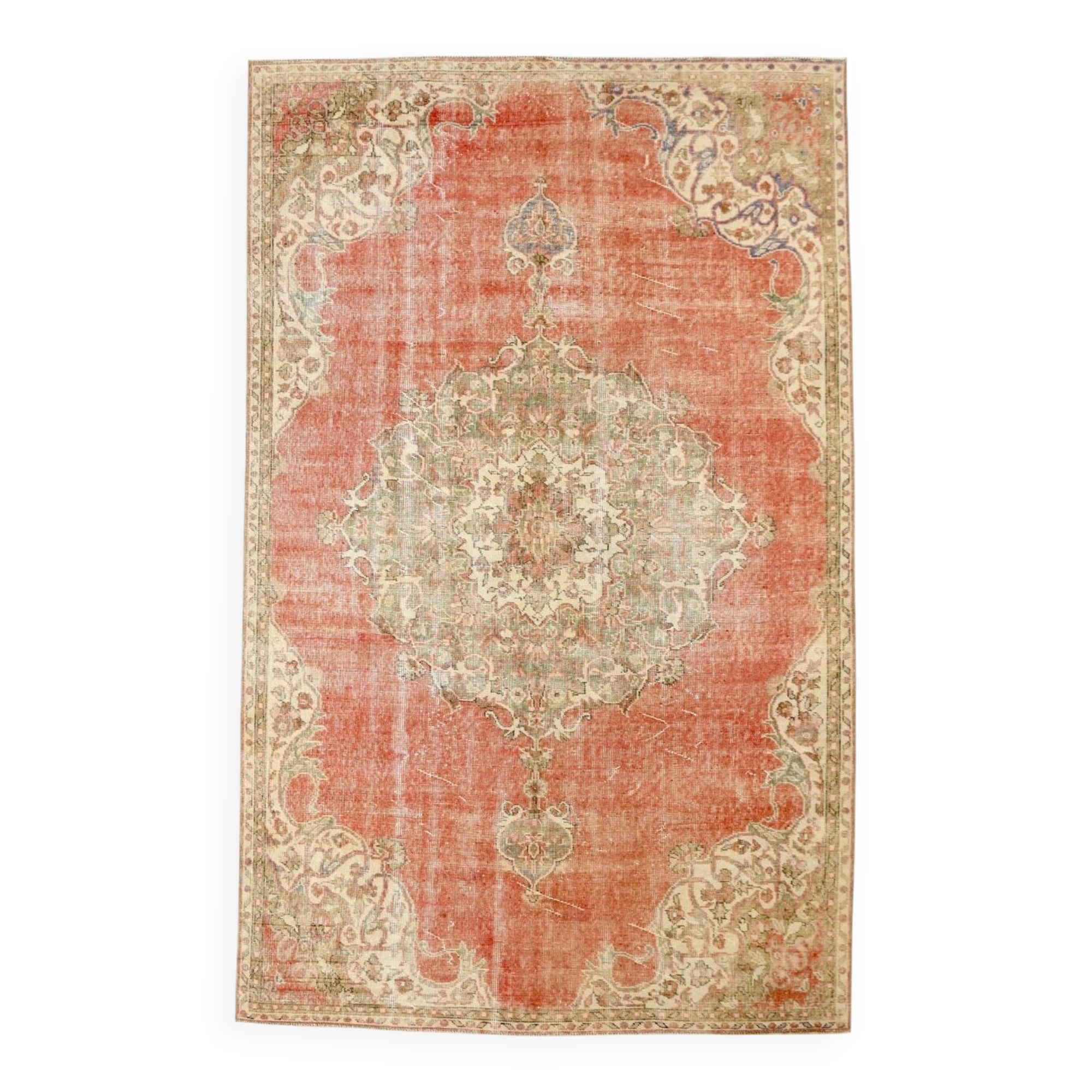 Turkish Red & Beige Oriental Rug, 173x278Cm