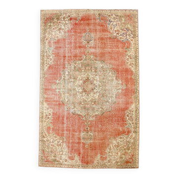 Turkish Red & Beige Oriental Rug, 173x278Cm
