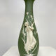 Vases vintage en bisque en porcelaine 'Jasperware'