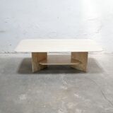 Vintage travertine coffee table