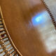 Vintage sun rattan oval coffee table