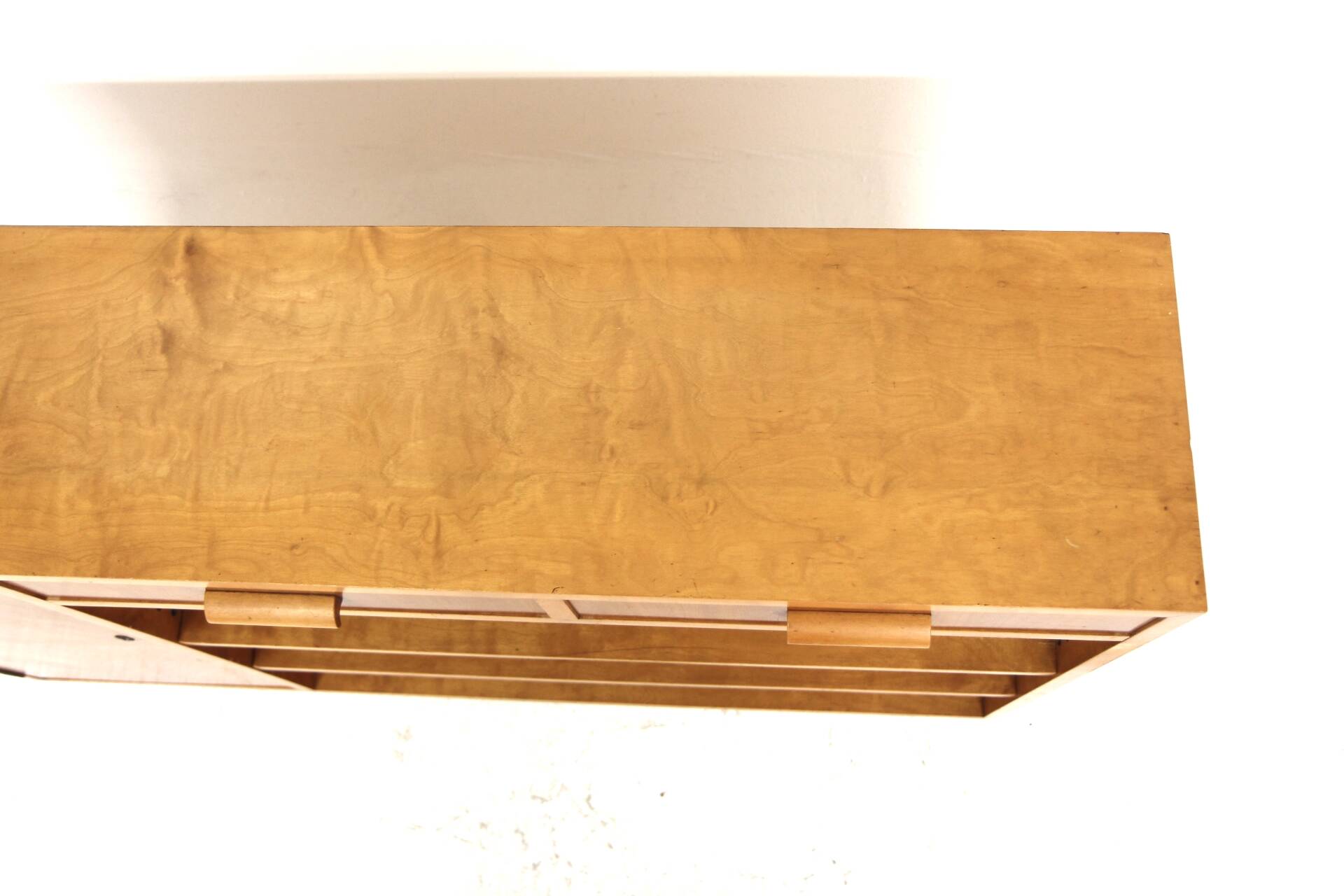 Scandinavian elm bookcase, Swedish modern, Sweden, 1940