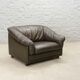 Comfortable Leolux Seal Brown Leather Lounge Chairs The Netherlands 1970s