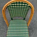 Set of 3 woven rattan bistro chairs Drucker SA