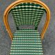 Set of 3 woven rattan bistro chairs Drucker SA