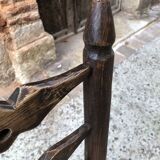 Brutalist straw chair