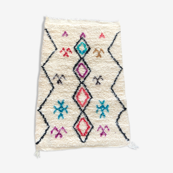 Beni ouarain berbere carpet in azilal style 65x97cm