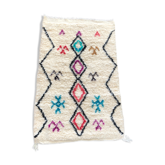 Beni ouarain berbere carpet in azilal style 65x97cm