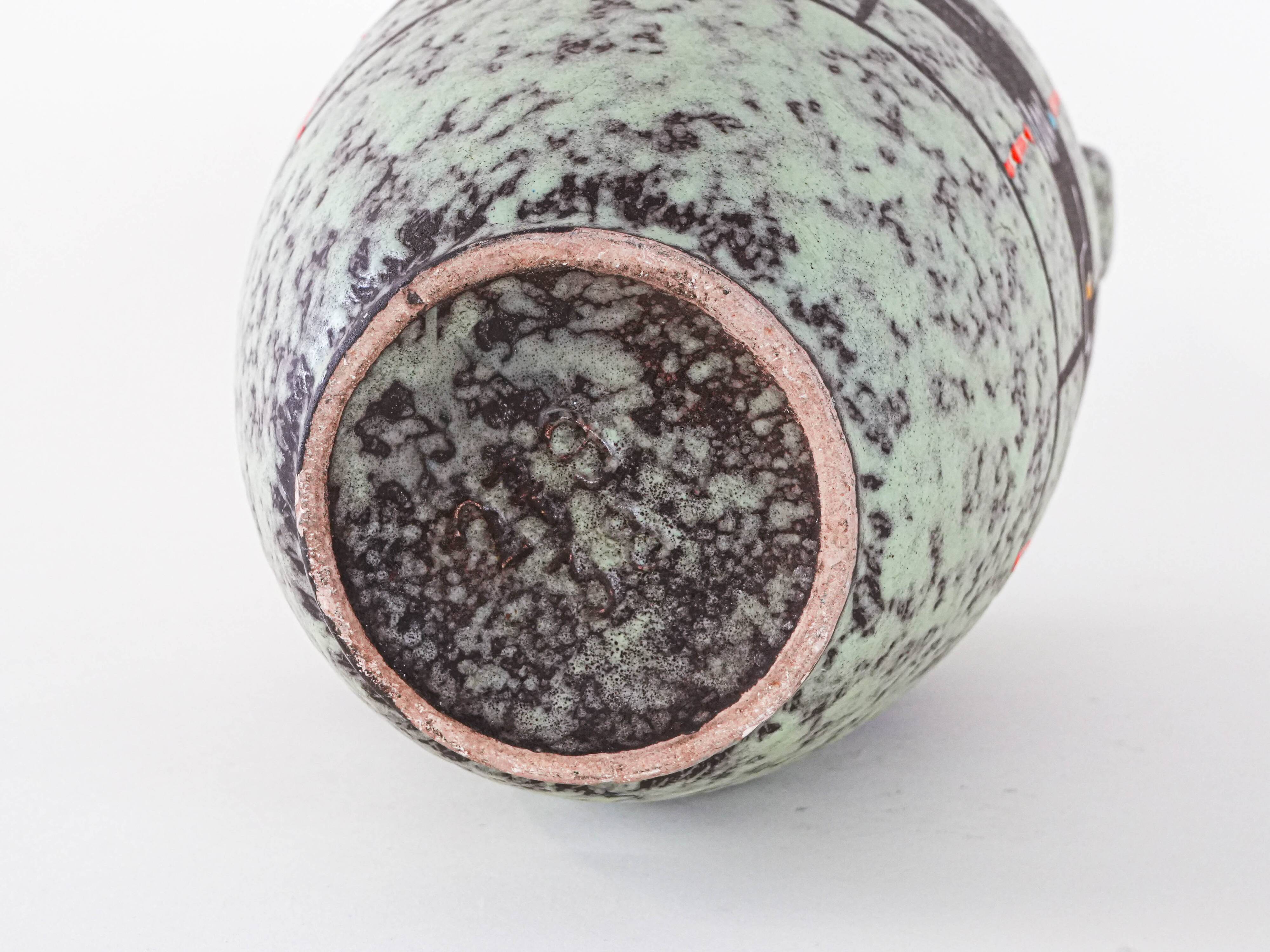 Ceramic vase, German design, 1960s, manufactured in West Germany