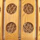 Pine Pendant Lamp with Rolled Wood Curl Rosettes – Sweden, 1970s