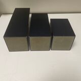 3 vases anthracite bleu