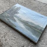 Painting, landscape signed E. Pirson 1969