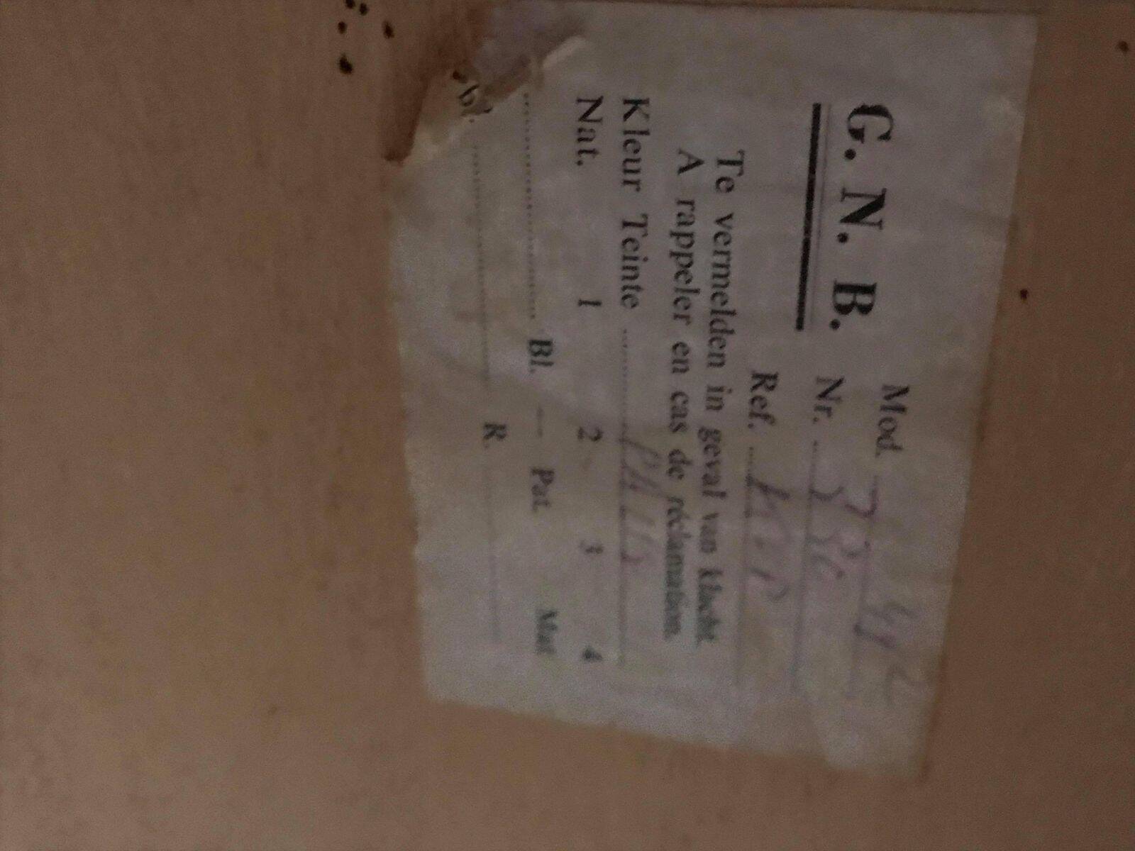 Mid-Century Brown Wood Buffet G.N.B. (1960s) - 2 parts, 217 x 46 x 139 cm