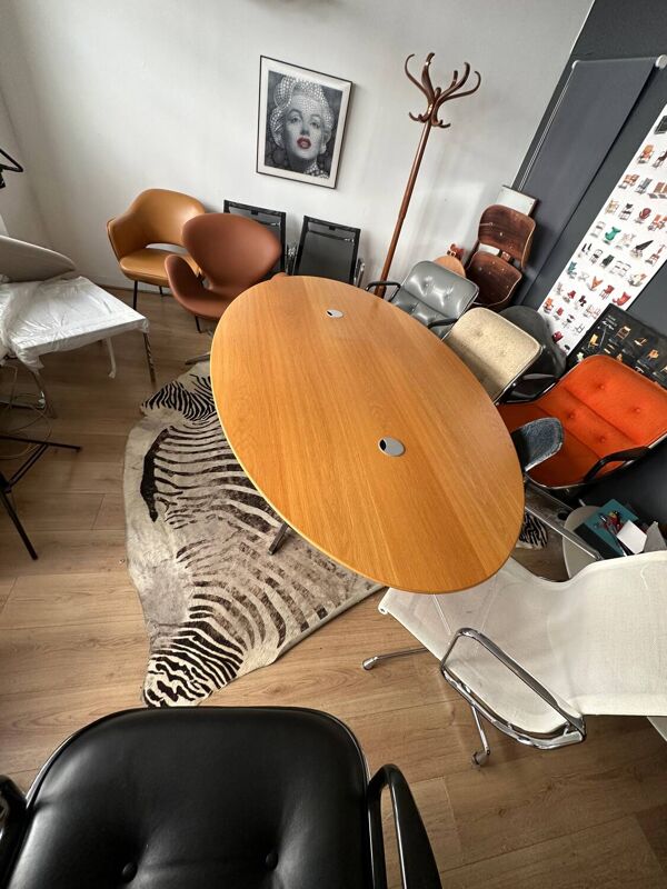 bureau Ovale Florence Knoll pour Knoll International circa 1980