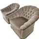 Ensemble de 2 fauteuils vintage / fauteuils / sièges avec franges