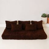 handmade Moroccan wool floor sofa