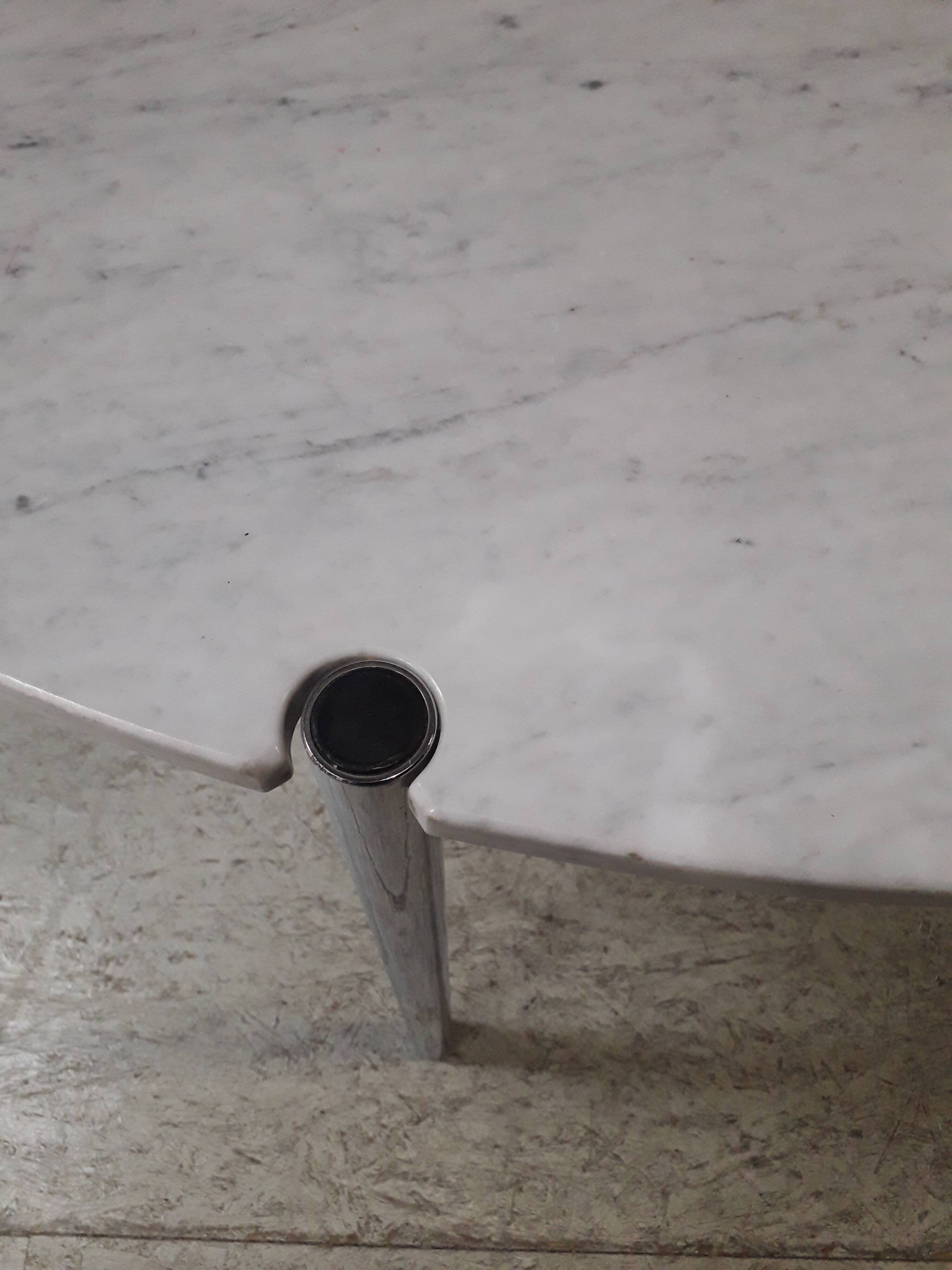 Round table marble 80